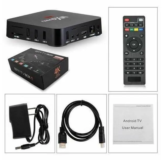 Alt view image 2 of 7 - MXQ Pro 4K Ultra HD 64Bit Wifi Android 7.1 Quad Core Smart TV Box Media Player