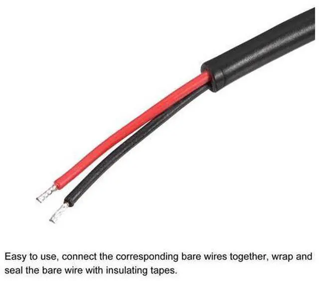 Alt view image 4 of 7 - 2-Pack 10 FT RCA Male Plug to Bare Wire Audio Speaker Subwoofer HDTV Cable Cord
