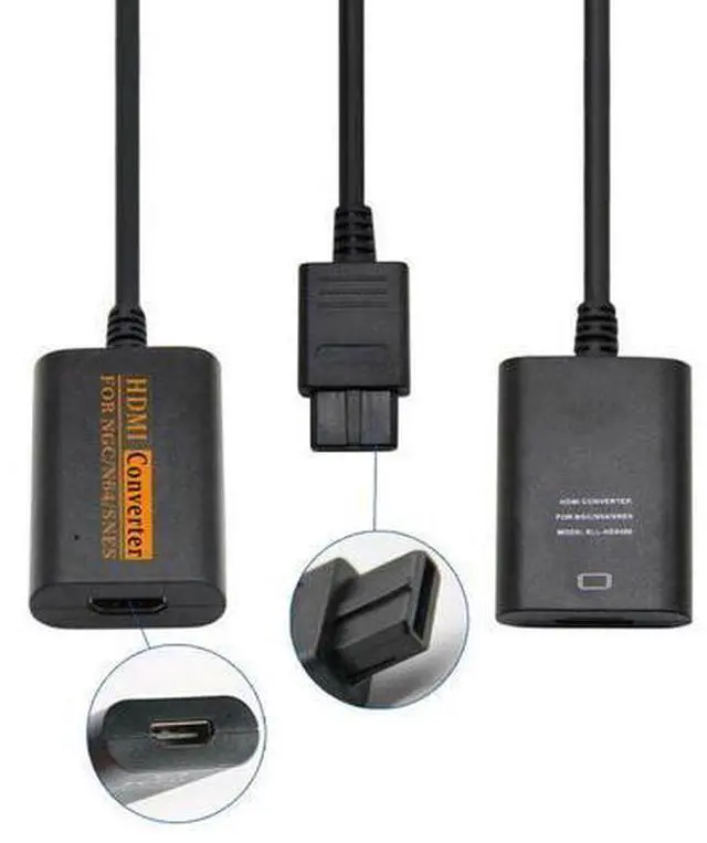 Alt view image 5 of 7 - N64 To HDMI Converter Adapter HD Link Cable For Nintendo Gamecube Super NES SNES