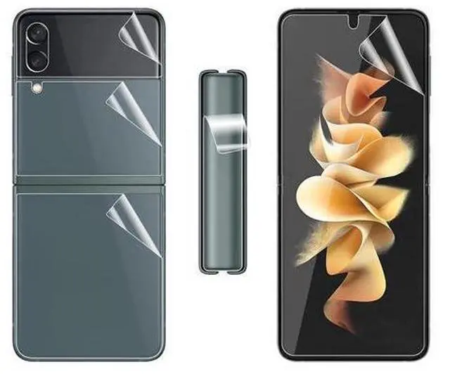 Alt view image 2 of 7 - For Samsung Galaxy Z Flip 3 5G Soft Hydrogel Screen Protector Film/HD Lens Cover