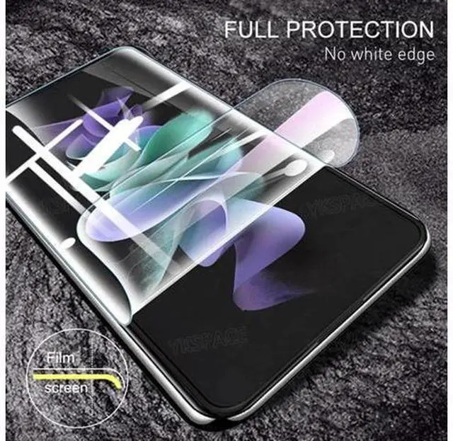 Alt view image 5 of 7 - For Samsung Galaxy Z Flip 3 5G Soft Hydrogel Screen Protector Film/HD Lens Cover