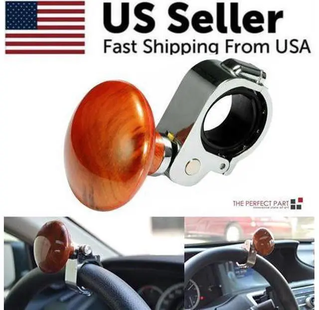 Alt view image 3 of 7 - Steering Wheel Spinner Knob Handle Universal Heavy Duty Suicide Car Truck Power