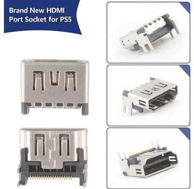 Alt view image 7 of 7 - 5 Pack OEM HDMI Port Connector Socket Replacement For Sony PlayStation 5 PS5 USA