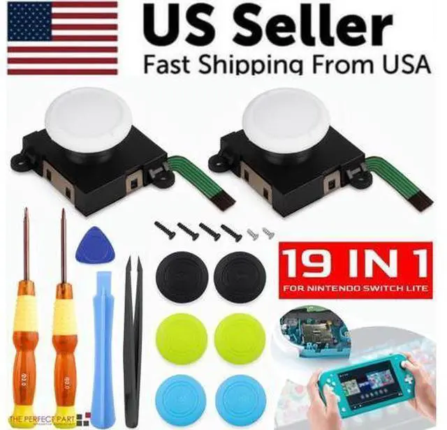 Alt view image 3 of 7 - For Nintendo Switch Lite 19in1 Analog Joystick Replacement Repair Tool Kit Set