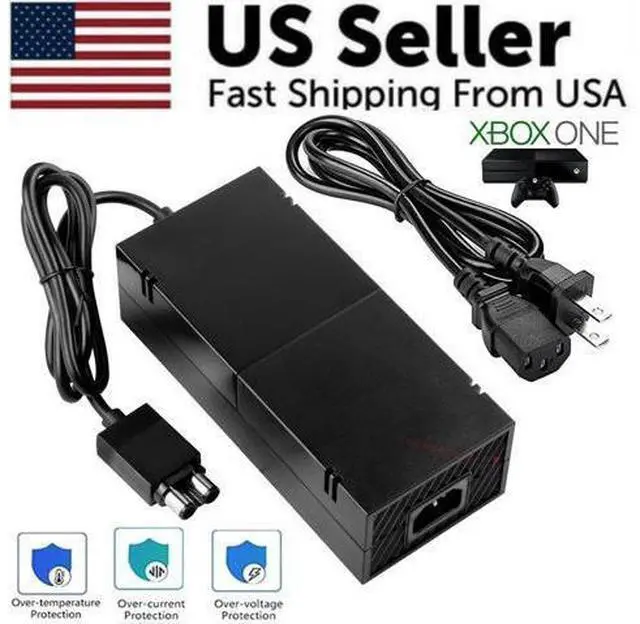 Alt view image 7 of 7 - For Microsoft XBOX ONE Console AC Adapter Brick Charger Power Supply Cord Cable