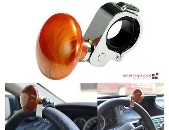 Alt view image 7 of 7 - Steering Wheel Spinner Knob Handle Universal Heavy Duty Suicide Car Truck Power