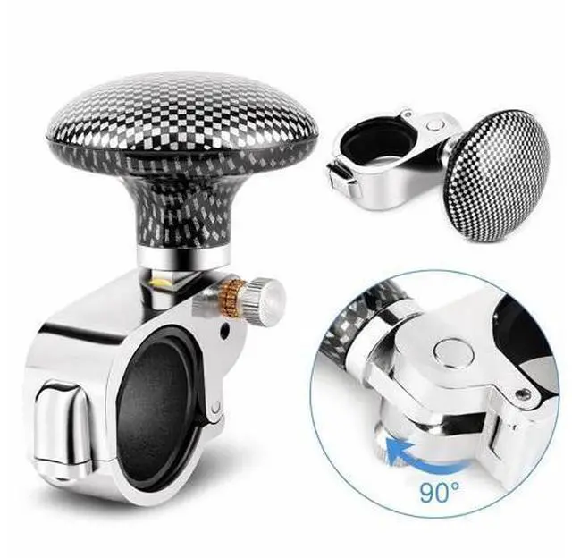 Alt view image 2 of 7 - Steering Wheel Spinner Knob Handle Universal Heavy Duty Suicide Car Truck Power