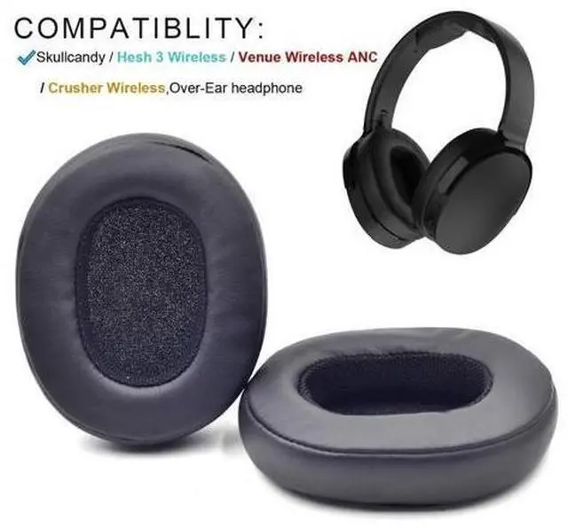 Alt view image 5 of 7 - Replacement Ear Pads Cushions Covers For Skullcandy Crusher 3.0 Wireless Hesh 3