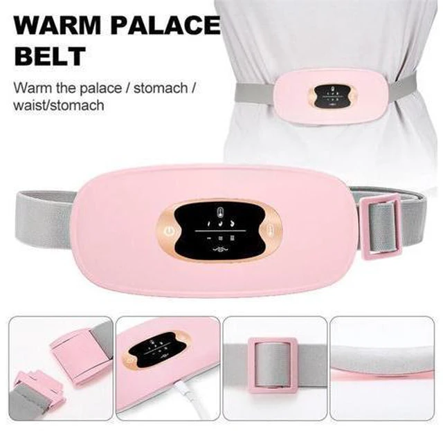 Alt view image 5 of 7 - Electric Heating Menstrual massage Pad Belt For Period Pain Relief Cramps US