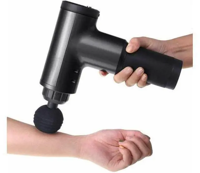 Alt view image 2 of 7 - Massage Gun Percussion Massager Deep Tissue Muscle massage Relaxing + 4 Heads