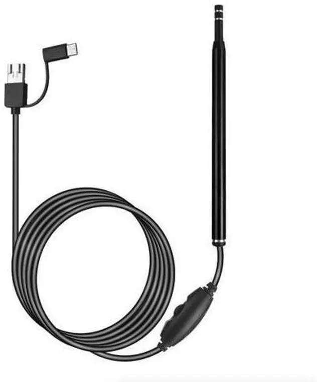 Alt view image 2 of 7 - LED Ear Endoscope HD Otoscope Ear Wax Cleaning Camera Tool Cleaner Removal Kit