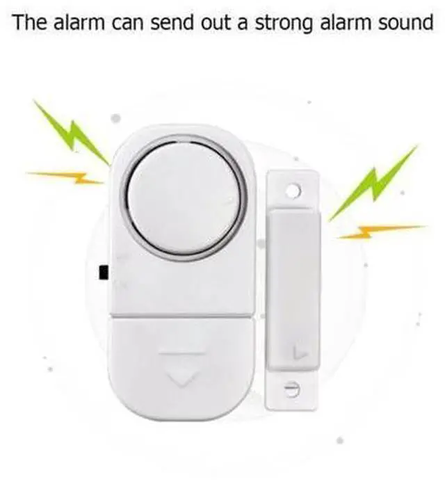 Alt view image 4 of 7 - 6 PCS WIRELESS Home Window Door Burglar Security ALARM System Magnetic Sensor