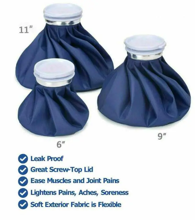 Alt view image 6 of 7 - 3PCS Ice Bags Packs Knee Neck Reusable Cold Relief Pain Headache Sport Injury