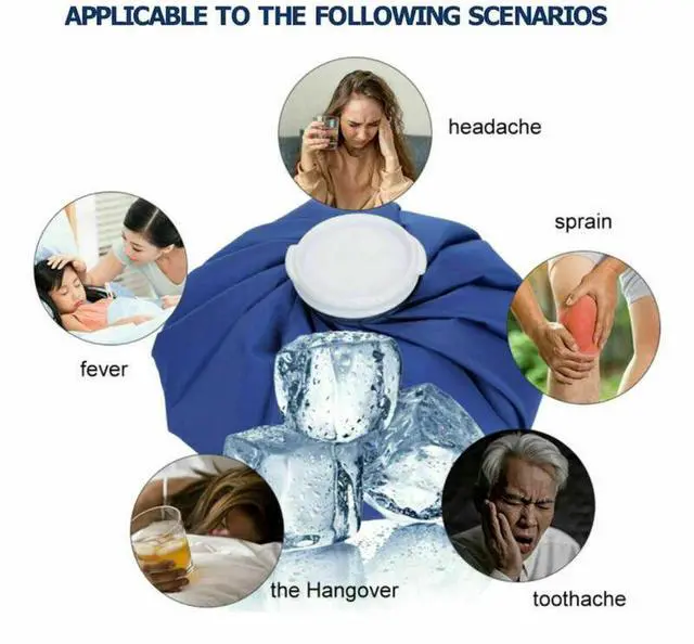 Alt view image 7 of 7 - 3PCS Ice Bags Packs Knee Neck Reusable Cold Relief Pain Headache Sport Injury