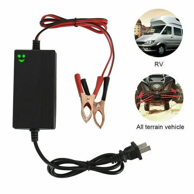 Alt view image 4 of 7 - Portable 12V Auto Car Battery Charger Truck Trickle Maintainer Boat Motorcycle