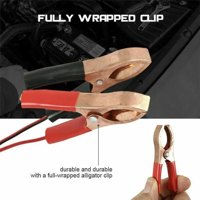 Alt view image 6 of 7 - Portable 12V Auto Car Battery Charger Truck Trickle Maintainer Boat Motorcycle