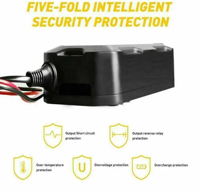 Alt view image 7 of 7 - 1500mAh Automatic Smart Battery Charger 12V Portable Car Auto Trickle Maintainer