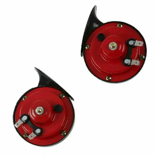 Alt view image 4 of 7 - 2PC 12V 300DB Super Loud Train Air Horn Waterproof Motorcycle Car Truck SUV Boat