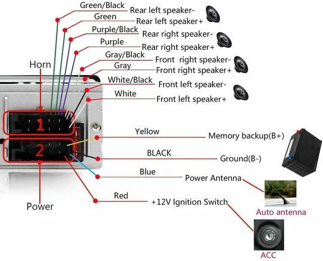 Alt view image 4 of 7 - Bluetooth Car Stereo Audio In-Dash FM Aux Input Receiver SD USB MP3 Radio Player