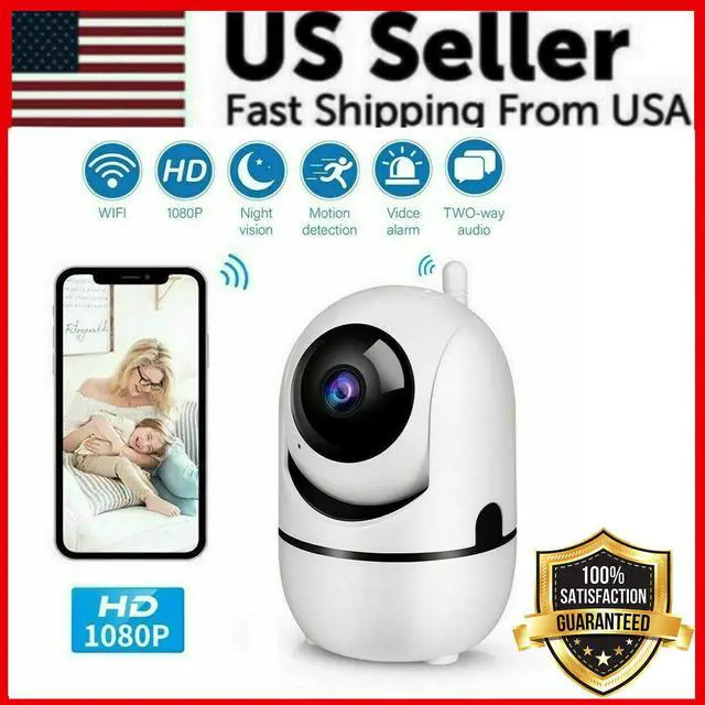 Alt view image 2 of 7 - 1080P WiFi Wireless Indoor Home Security Camera Night Vision Baby Pet Monitor