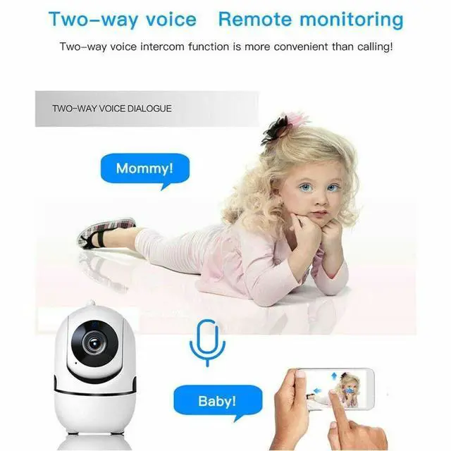 Alt view image 5 of 7 - 1080P WiFi Wireless Indoor Home Security Camera Night Vision Baby Pet Monitor
