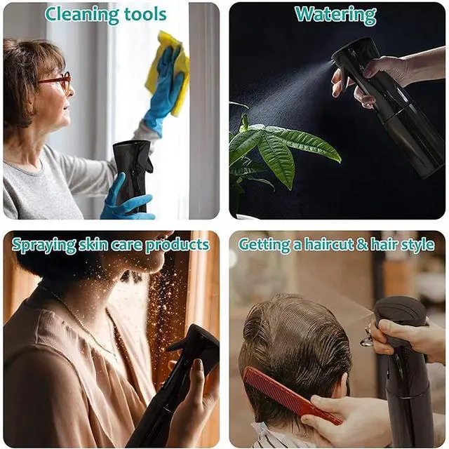 Alt view image 4 of 7 - Continuous Mist Hair Spray Bottle Barber Water Sprayer Salon Plant Mister Tools - 150ML