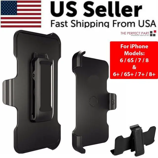 Alt view image 3 of 7 - Clip Holster Replacement For OtterBox Defender Case iPhone 6 6S 7 8 Plus + - For iPhone 6 / 6S / 7 / 8