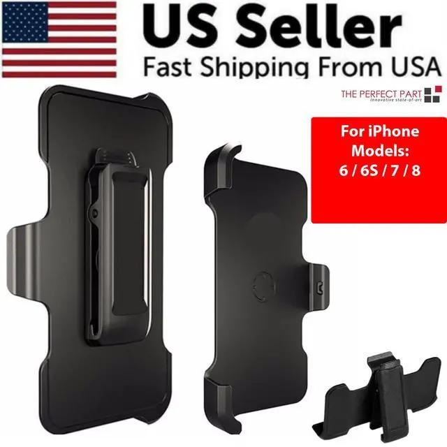 Alt view image 2 of 7 - Clip Holster Replacement For OtterBox Defender Case iPhone 6 6S 7 8 Plus + - For iPhone 6 / 6S / 7 / 8