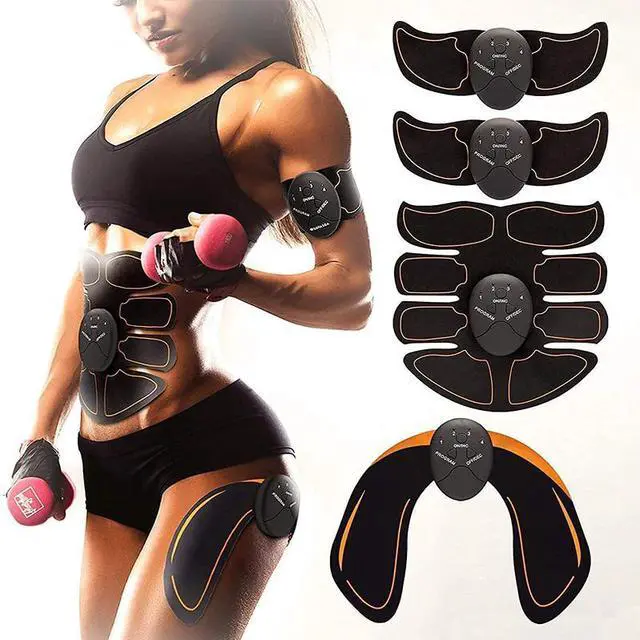 Main image of EMS Abdominal Muscle Toning Trainer ABS Stimulator Toner Fitness Binder Gym Belt - Abs + Arms + Hips