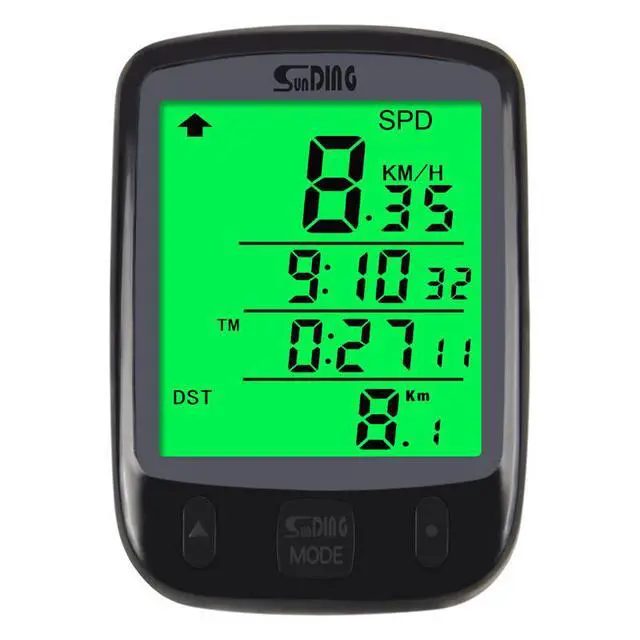 Alt view image 6 of 7 - Bike Bicycle Speedometer Cycle Digital Odometer Computer Waterproof LCD Wireless - Wired