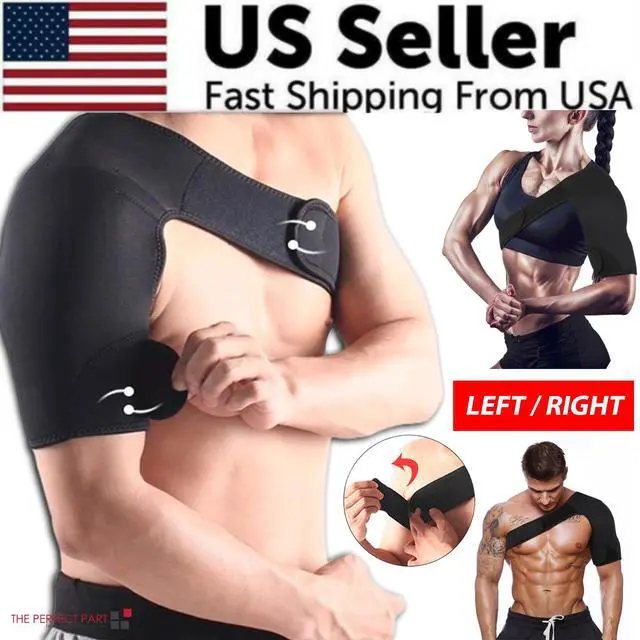 Alt view image 2 of 7 - Shoulder Brace Support Compression Sleeve Torn Rotator Cuff Relief Joint AC Pain - Right