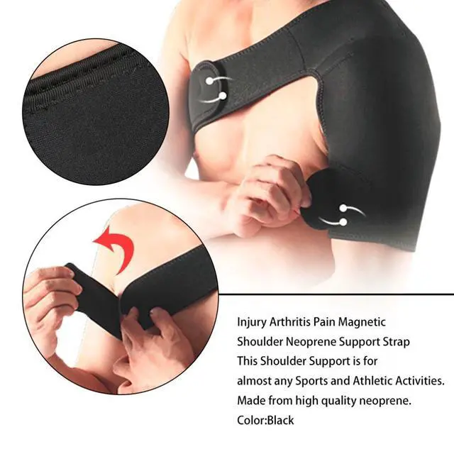 Alt view image 5 of 7 - Shoulder Brace Support Compression Sleeve Torn Rotator Cuff Relief Joint AC Pain - Right