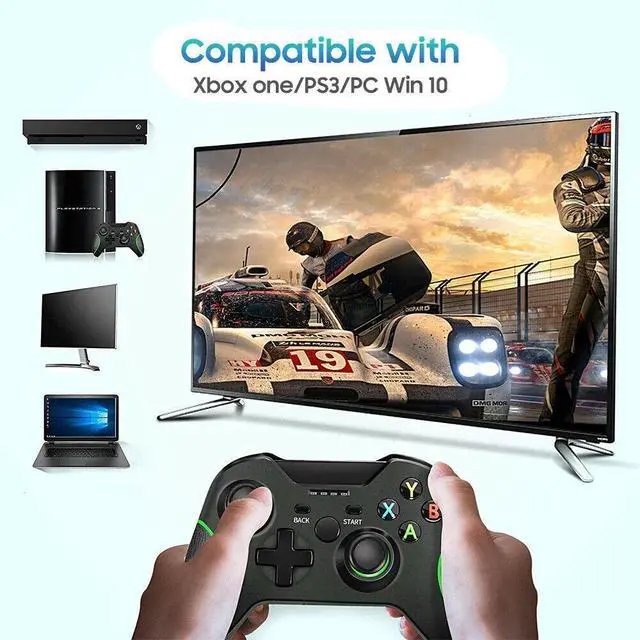 Alt view image 5 of 7 - Wireless Controller For Microsoft Xbox One S / X / E / Windows 7 8 10 11 PC 2.4G - Black