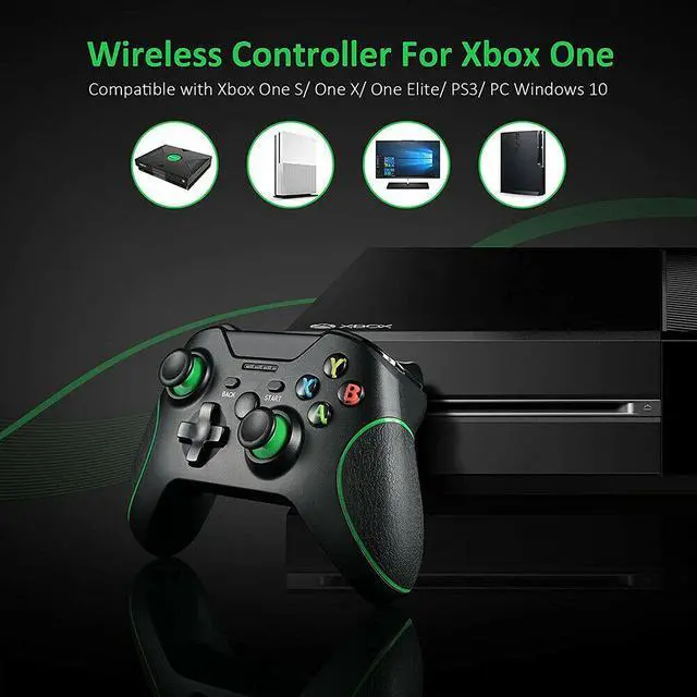 Alt view image 7 of 7 - Wireless Controller For Microsoft Xbox One S / X / E / Windows 7 8 10 11 PC 2.4G - Black