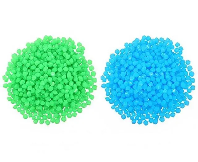 Main image of 300PCS Glow in The Dark Pebbles Garden Glowing Rocks Fish Tank Luminous Stones - Blue and Green