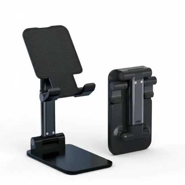 Main image of Adjustable Cell Phone Tablet Stand Desktop Holder Mount Mobile Phone iPad iPhone - Black