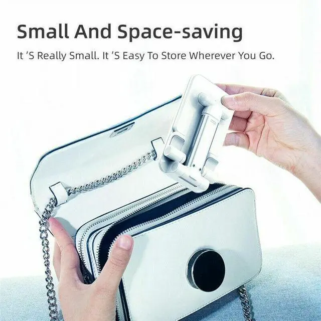 Alt view image 7 of 7 - Adjustable Cell Phone Tablet Stand Desktop Holder Mount Mobile Phone iPad iPhone - Pink