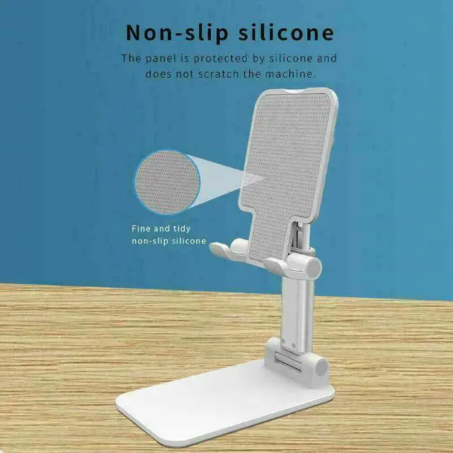 Alt view image 6 of 7 - Adjustable Cell Phone Tablet Stand Desktop Holder Mount Mobile Phone iPad iPhone - Pink