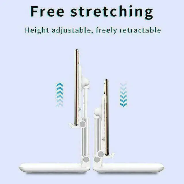 Alt view image 5 of 7 - Adjustable Cell Phone Tablet Stand Desktop Holder Mount Mobile Phone iPad iPhone - Pink
