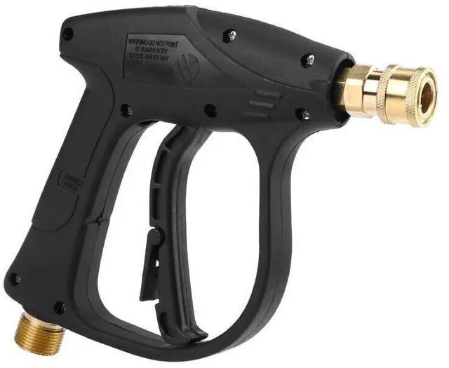 Main image of 1/4" High Pressure Washer Gun 4000 PSI Car Wash Foam Spray Short Wand w/ Nozzle - HP Washer Gun