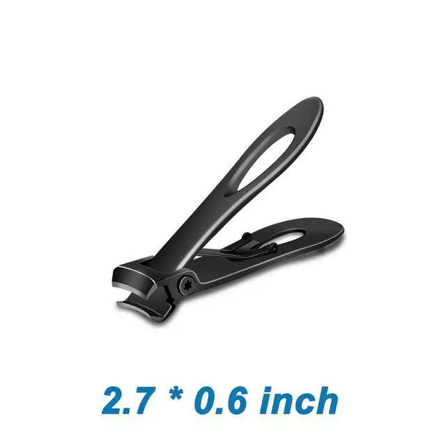 Alt view image 2 of 7 - Extra Large Toe Nail Clippers For Thick Hard Nails Cutter Heavy Duty Stainless - Small Black