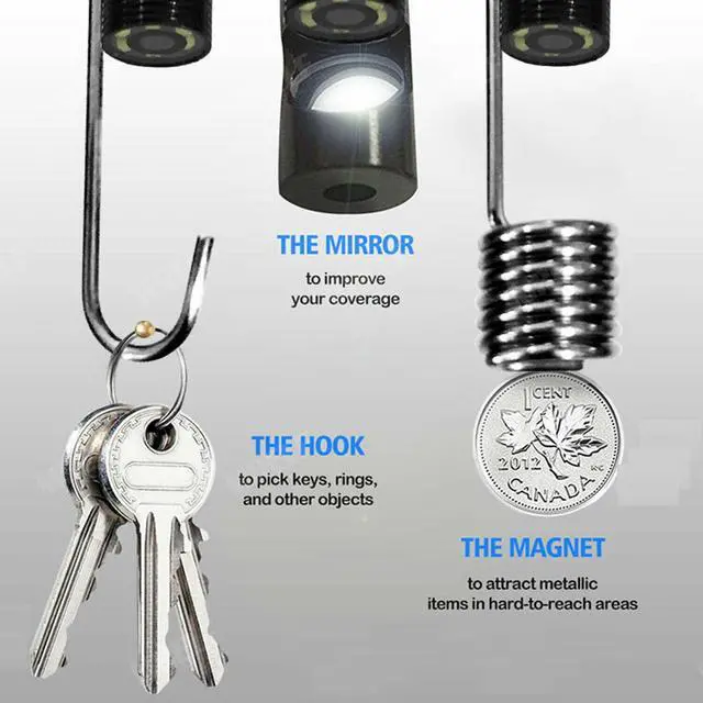 Alt view image 5 of 7 - 6LED USB Snake Endoscope Borescope HD Inspection Camera Scope For Android Type C - 1M - 3.2 Feet