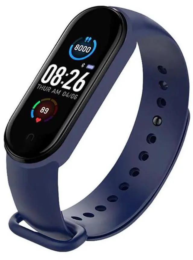 Main image of M4 Smart Watch Band Blood Pressure Bracelet Wristband Fitness Tracker Heart Rate - Blue