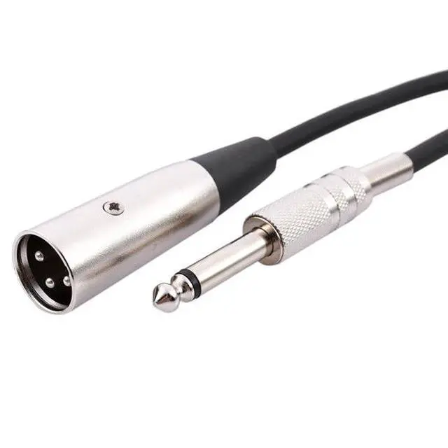 Alt view image 4 of 7 - XLR 3-Pin Male To 1/4" Plug TS Microphone Mono Cable Unbalanced Shielded Audio - 6 ft