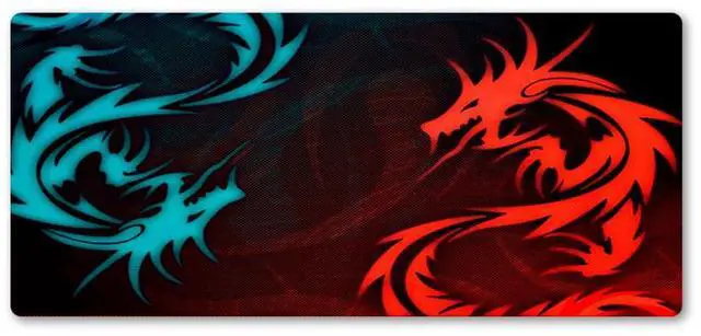 Main image of Extended Gaming Mouse Pad Desk Keyboard Mat Large Size 800MM X 300MM 31x12 - Dragon