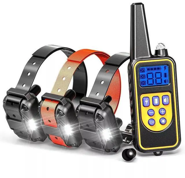 Main image of 3000 FT Dog Training US Collar Rechargeable Remote Shock PET Waterproof Trainer - For 3 Dogs