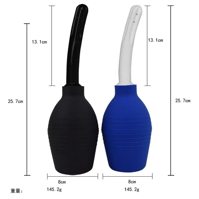 Alt view image 5 of 7 - 310ml personal Vaginal Bulb Douche Colonic Irrigation Rubber Enema Bag Cleaner Kit - Blue
