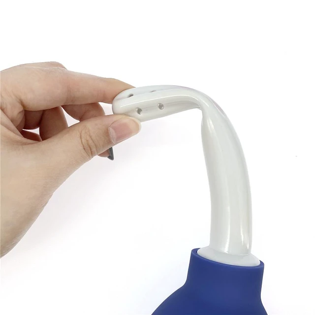 Alt view image 6 of 7 - 310ml personal Vaginal Bulb Douche Colonic Irrigation Rubber Enema Bag Cleaner Kit - Blue