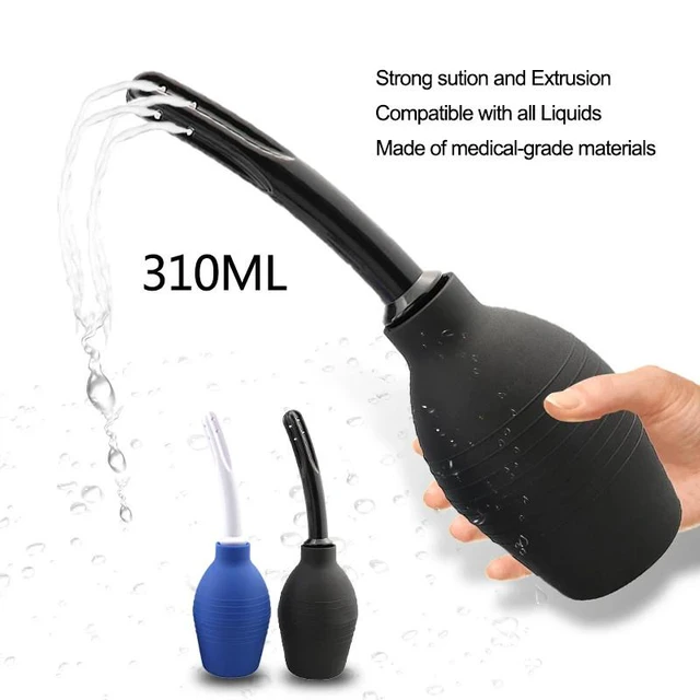 Alt view image 7 of 7 - 310ml personal Vaginal Bulb Douche Colonic Irrigation Rubber Enema Bag Cleaner Kit - Blue
