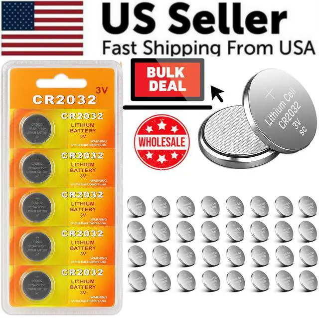 Alt view image 2 of 7 - 5-50x LITHIUM BATTERY 3V CR2032 CR 2032 BR2032 DL2032 Remote Button Cell Watch - 5 Pack
